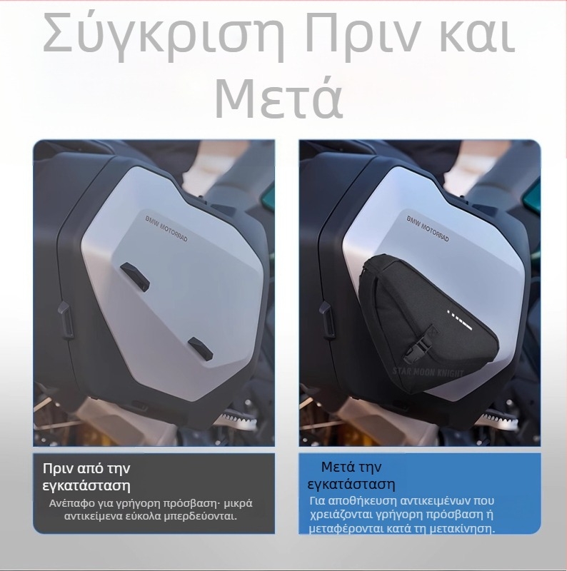 Επεκτειόμενη αδιάβροχη τσάντα αποσκευών για μοτοσικλέτα BMW R1300GS – Πρόσθετος αποθηκευτικός χώρος, Μάρκα Star Moon Knight, Κωδικός προϊόντος 130