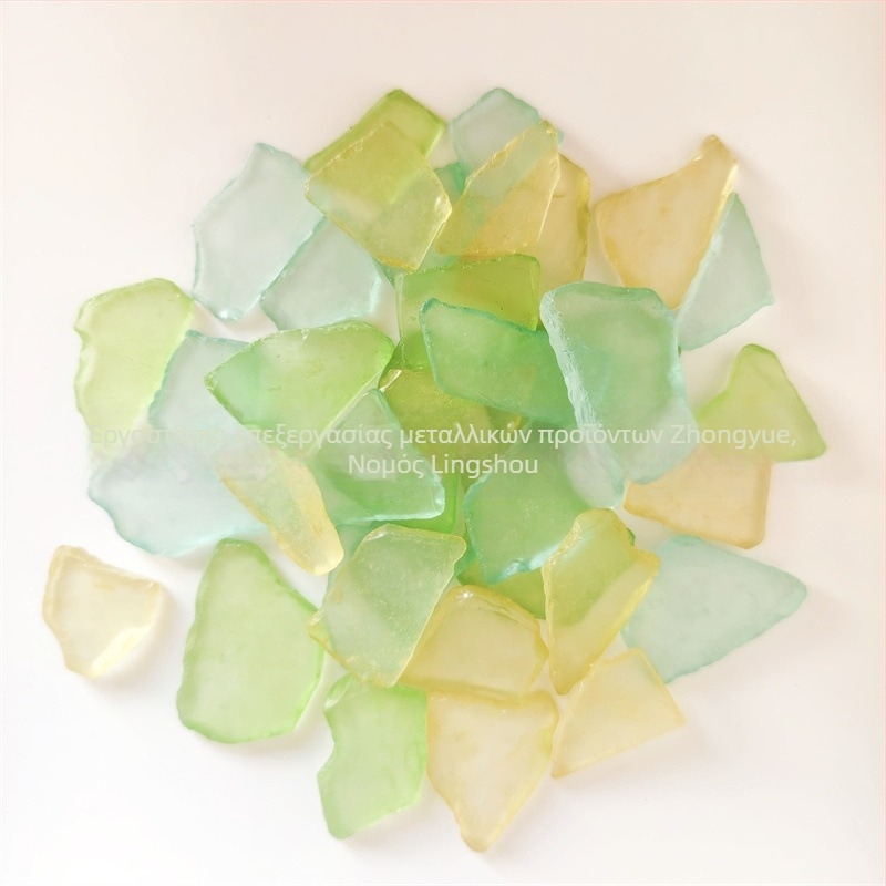 Φύλλο θαλάσσιου γυαλιού – θαλάσσιο στυλ, καταγωγή Χεμπέι, μάρκα Zhongyue, διακοσμητικό υλικό DIY