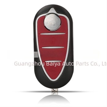 Κέλυφος κλειδιού Alfa Romeo με 3 κουμπιά για αναδιπλούμενο τηλεχειριστήριο - αντικατάσταση περιβλήματος; λεπίδα κλειδιού: χαλκός + πλαστικό; περίβλημα: πλαστικό; 51 g