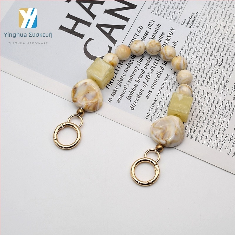 Αλυσίδα τσαντών από ακρυλική ρητίνη, μάρκα YH, για δερμάτινα είδη, τσάντες και ρούχα