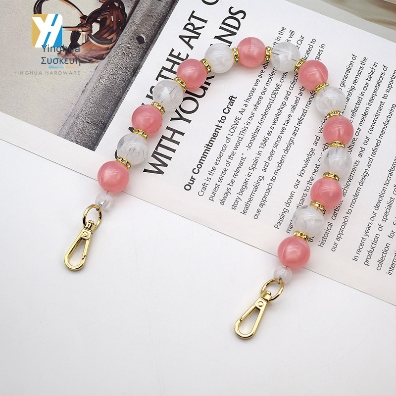 Αλυσίδα τσαντών από ακρυλική ρητίνη, μάρκα YH, για δερμάτινα είδη, τσάντες και ρούχα