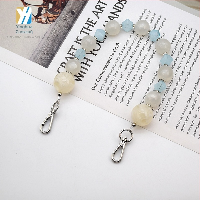 Αλυσίδα τσαντών από ακρυλική ρητίνη, μάρκα YH, για δερμάτινα είδη, τσάντες και ρούχα