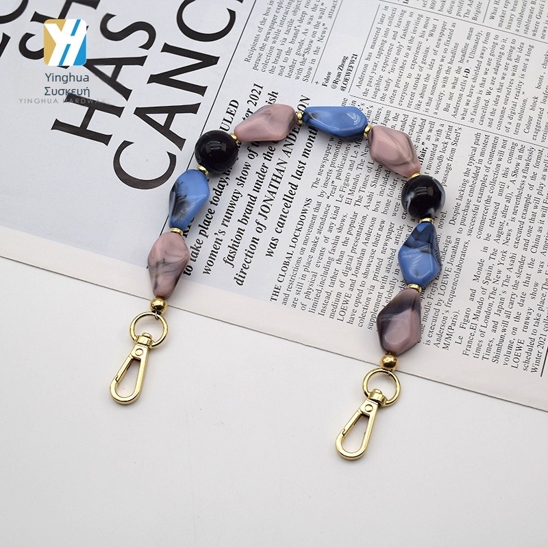 Αλυσίδα τσαντών από ακρυλική ρητίνη, μάρκα YH, για δερμάτινα είδη, τσάντες και ρούχα