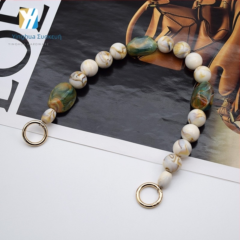 Αλυσίδα τσαντών από ακρυλική ρητίνη, μάρκα YH, για δερμάτινα είδη, τσάντες και ρούχα