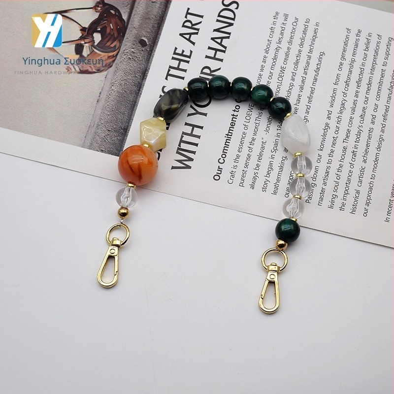 Αλυσίδα τσαντών από ακρυλική ρητίνη, μάρκα YH, για δερμάτινα είδη, τσάντες και ρούχα