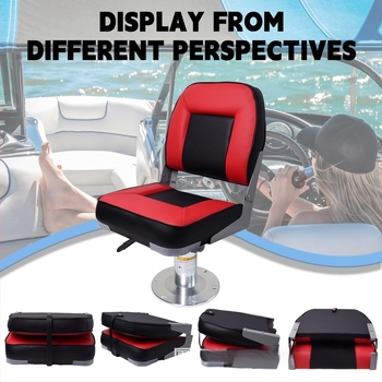 Αναδιπλούμενη ναυτική καρέκλα, μοντέλο 862034WGC-2, κωδ LC2400137, σκελετός PP πλαστικό, PVC δέρμα, αφρός πολυουρεθάνης