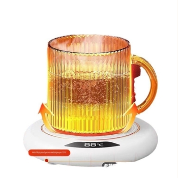 Βάση Θερμαντήρα Κούπας με Ρυθμιζόμενη Θερμοκρασία (Σταθερή θερμοκρασία, Τροφοδοσία από πρίζα, Μηχανικός έλεγχος, Αυτόματο απενεργοποίησης, Κυκλικό σχήμα, Πλαστικό περίβλημα)