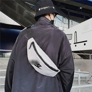 Ανδρική τσάντα στήθους - street style, Oxford ύφασμα, αναπνέουσα και αδιάβροχη, επένδυση πολυεστέρα, άνοιξη 2024