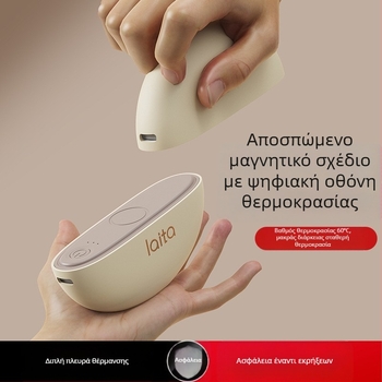 Μαγνητικός αποσπώμενος θερμαντήρας χεριών USB, 5V 22W, διάχυση θερμότητας με αλουμινένιο φύλλο, ενσωματωμένη μπαταρία 2000–4000mAh, αυτονομία 3–6 ωρών