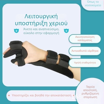 Νάρθηκας σταθεροποίησης κατάγματος παλάμης και αντίχειρα, υποστήριξη προβραχίονα-καρπού, ρυθμιζόμενος νάρθηκας καρπού, πολυεστερική ίνα
