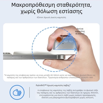 MagSafe λαβή φωτογράφισης για smartphones – μαγνητική προσάρτηση, ασύρματος έλεγχος Bluetooth, σταθεροποίηση εικόνας, ABS σώμα, συμβατό με Apple και Android