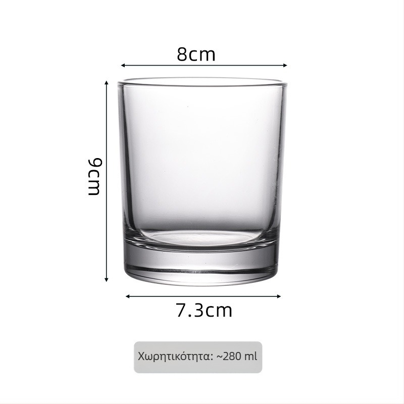 Geya Crystal Γυάλινο ποτήρι οδοντόβουρτσας για ξενοδοχεία και πανδοχεία - ποτήρι μπάνιου για γαργάρες