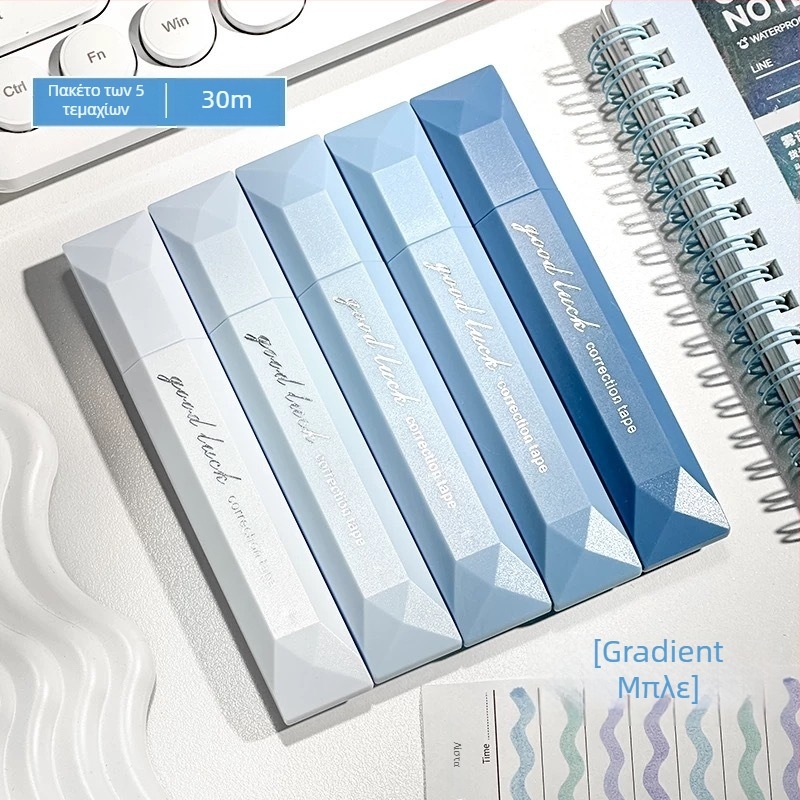 Ταινία διόρθωσης A68 – διαβαθμισμένος σχεδιασμός, αθόρυβη κύλιση, μεγάλη χωρητικότητα, πλαστικό σώμα, 5 τεμ./κουτί, μάρκα New Year