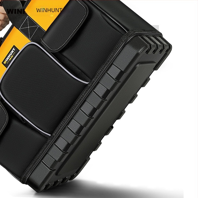 Τσάντα εργαλείων για ηλεκτρολόγους με ανθεκτικό πλαστικό πυθμένα και παχύτερο ύφασμα Oxford, φορητή με ιμάντα ώμου