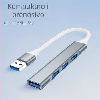 USB-C hub s 1–4 porta, USB 3.0, 5 Gbps, bez vanjskog napajanja