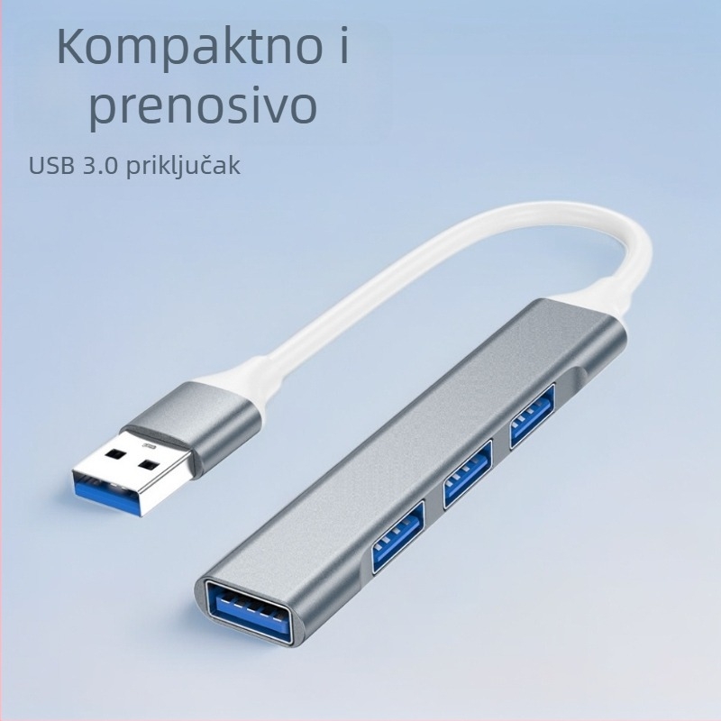 USB-C hub s 1–4 porta, USB 3.0, 5 Gbps, bez vanjskog napajanja