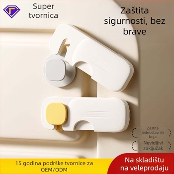 Brava za ladicu, ABS materijal, Square Lock Bulk model, kompatibilan s drvenim vratima, kupaonskim vratima, kuhinjskim vratima i staklenim vratima