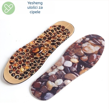 TPR masažne ulošci za opuštanje stopala — cijele uloške, dizajn Goose Stone Massage Design, za tenisice, kožne cipele, čizme, odrasli