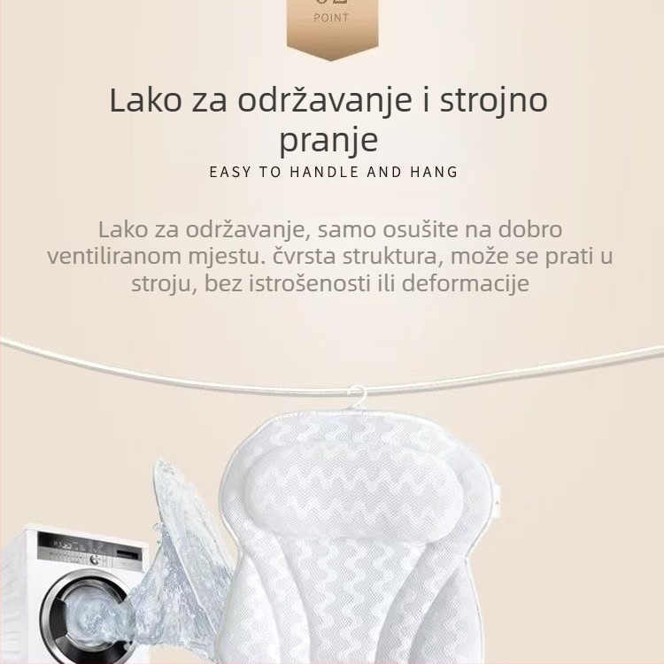 Leptir oblikovana jastučnica za kadu — višenamjenska masazna jastučnica, napunjena vlaknima i pjenom memorije, poliester jezgro, za odrasle, Zhicheng zc-2025