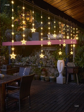 Solarne zvjezdane LED niti za balkon i vanjsku dekoraciju, svjetla u obliku biljke s slovima, 110V, 3C potvrda