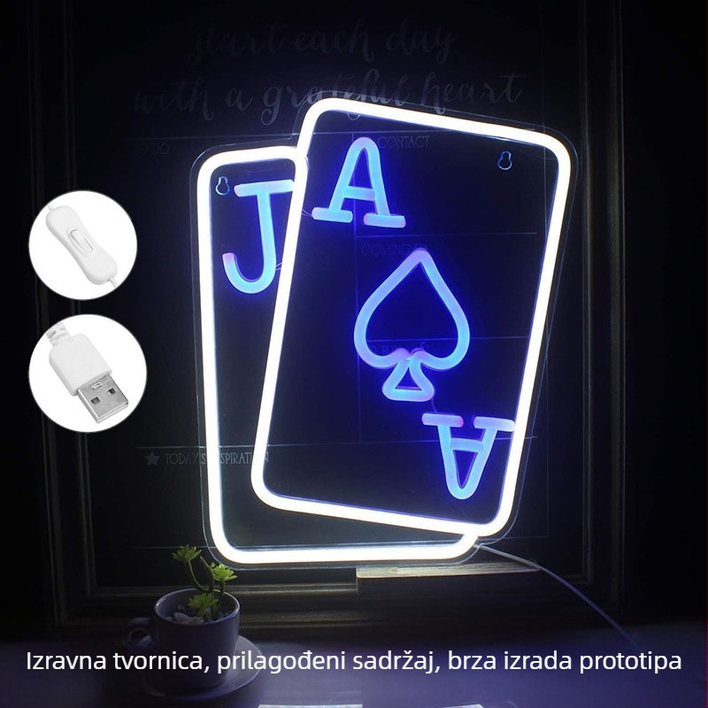 LED modelirajuće svjetlo za sobu za šah i karte, akrilno zidno svjetlo, 5000 lm, ≤36V, IP43