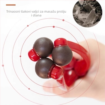 Masirač za prste - prenosan, ručno upravljanje, tri kuglice, plastična konstrukcija, mogućnost ispisa logotipa