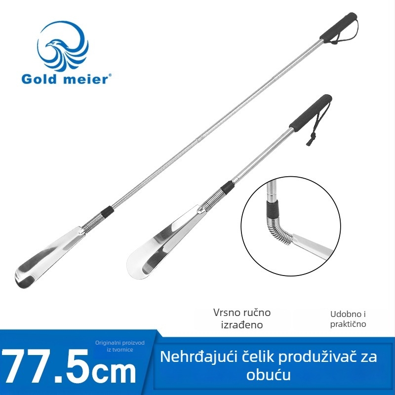 Nehrđajuća čelična izvlačna cipela štipaljka — model: Stainless steel retractable shoehorn, marka: junyiking, stil: Scaling, pogodno za sve sezone
