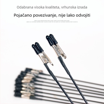 Klip za bojanje i sušenje Gundam modela uz aerograf, anti-zatezanje krokodil klips, metalno/plastično kućište, 63 g