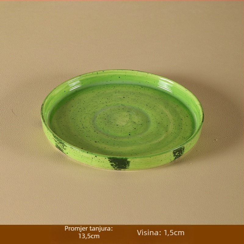 Ručno oslikana keramička šalica za kavu s drškom – dinja motiv, dekor pod glazurom, svježi i slatki stil