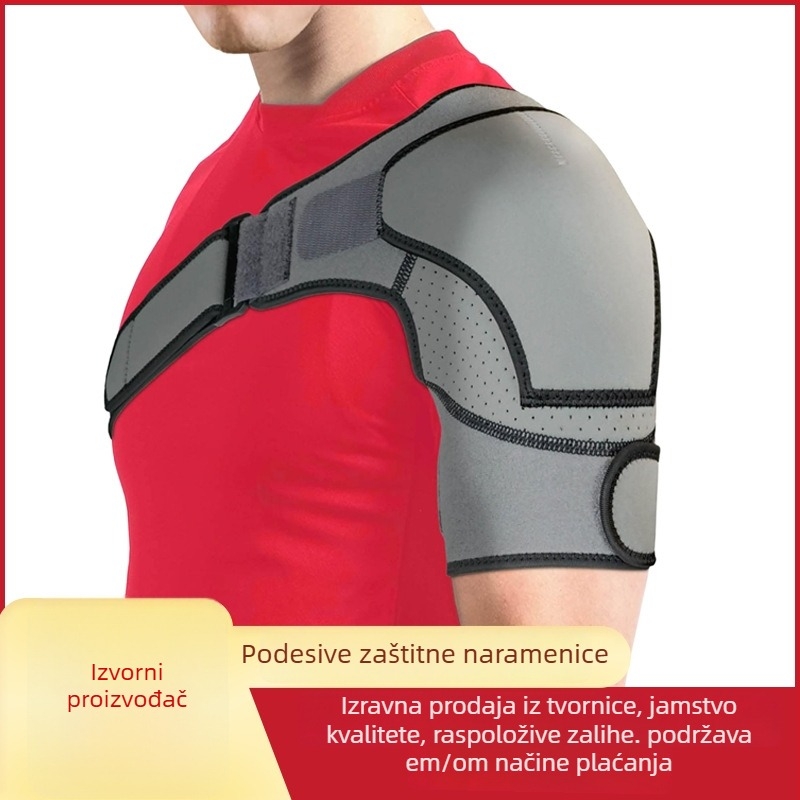 Ramenski štitnik s prilagodljivim tlakom, jednostruka naramenica, poliester vlakno, za odrasle – košarka