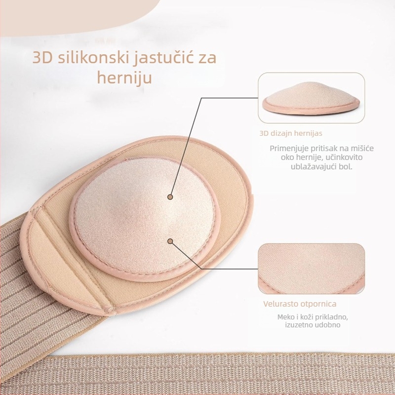 Pojas za pupčanu herniju za odrasle, prozračna abdominalna podrška za fiksiranje hernije, model SQDC-I, materijal poliester, brend Shengrui Xikang