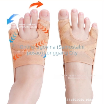 Odvajač prstiju za Hallux valgus, prozračna mrežasta tkanina, model 8798, univerzalno pristajanje, za žene