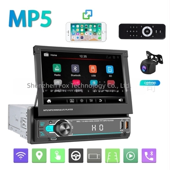 Auto MP5 player s Bluetoothom, LCD zaslon, model 9901, podržava RM/RMVB/AVI/MP4/MKV/3GP, napajanje 12–24 V DC, slika za vožnju unazad
