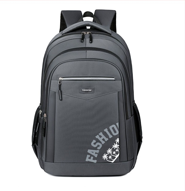 Visokokapacitetni poslovni retro ruksak s dvostrukim remenima, Oxford tkanina, alfabetni uzorak, kapacitet 20-35 L, poliester podstava, naramenice s zračnim jastučićima