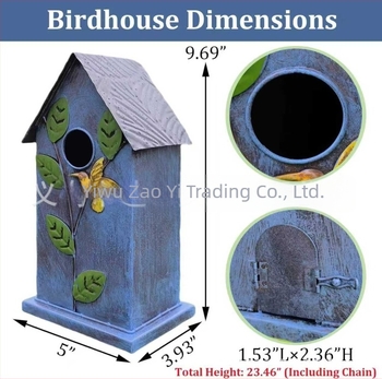 Metalna kućica za ptice, geometrijski oblik, moderni minimalistički stil, Craftsmanship, model 666888