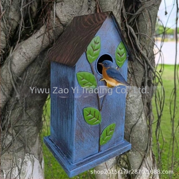 Metalna kućica za ptice, geometrijski oblik, moderni minimalistički stil, Craftsmanship, model 666888