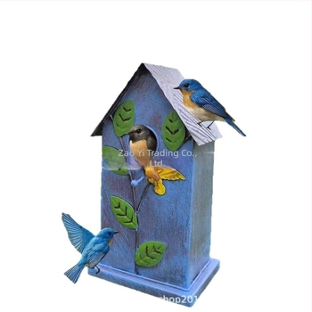 Metalna kućica za ptice, geometrijski oblik, moderni minimalistički stil, Craftsmanship, model 666888