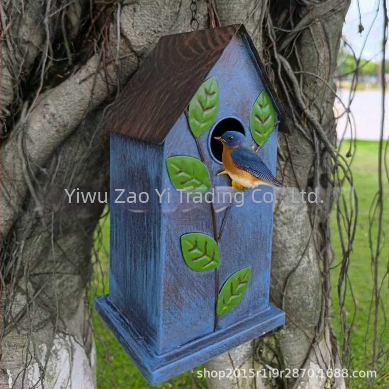 Metalna kućica za ptice, geometrijski oblik, moderni minimalistički stil, Craftsmanship, model 666888