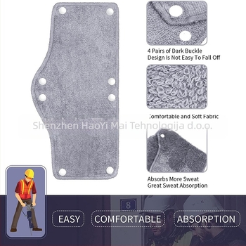 6 kom. unutarnja navlaka za kacigu s trakom za znojenje, poliester, periva