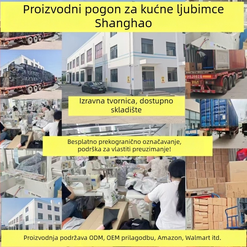 Pasje gnijezdo za psa s materijalom od spužve, pliš kvadratni jastučić, Rural marka, nije uvoz