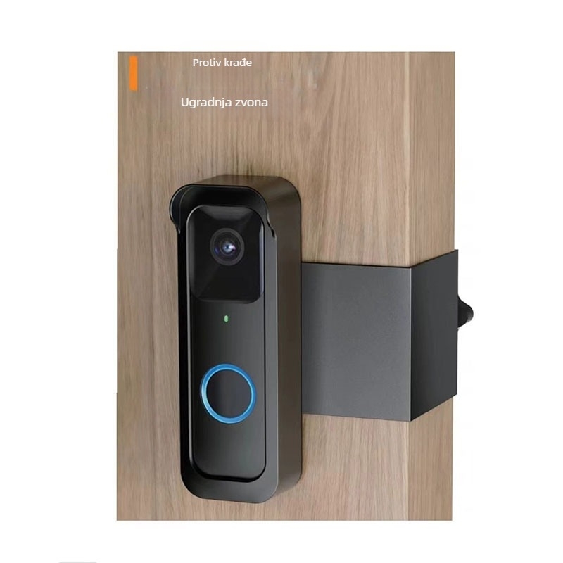 Blink vanjski držač zvona, bez bušenja, kišni kućište, nehrđajući okvir, model Blink, kompatibilan s noćnim vidom