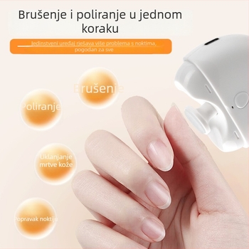 Električni pilnik za nokte, prijenosni alat za njegu noktiju, model H-2405, plastični, 110 g