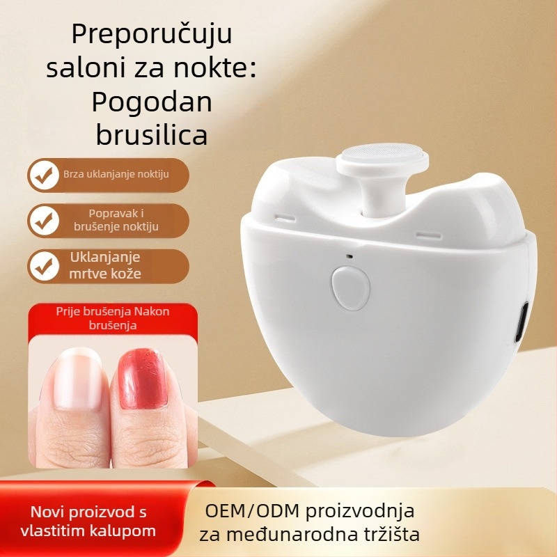 Električni pilnik za nokte, prijenosni alat za njegu noktiju, model H-2405, plastični, 110 g