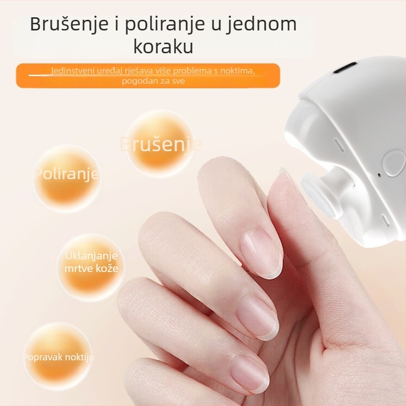 Električni pilnik za nokte, prijenosni alat za njegu noktiju, model H-2405, plastični, 110 g