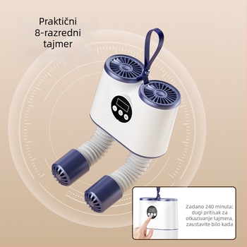 Sušilo za cipele HXQ-2502, 220V, 150W, 50Hz, prijenosno s inteligentnim tajmerom, deodorizirajuće i sterilizirajuće