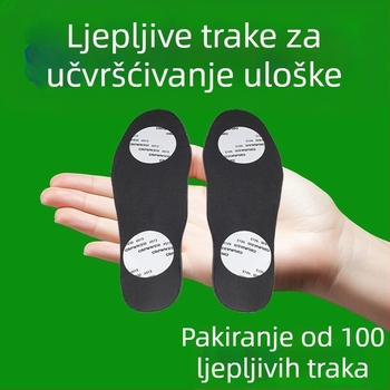 Protuklizni ulošci za obuću s fiksirajućim naljepnicama — guma, samoljepljive, dvostrano ljepilo, protiv pomicanja