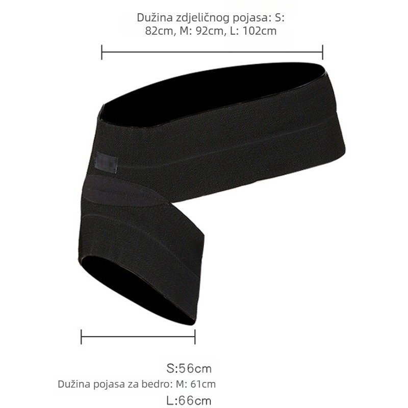 Pojas za zaštitu bokova i struka nakon operacije liposukcije, elastični materijal, za odrasle, podrška struku
