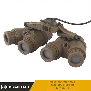 WOSPORT GPNVG-18 Četveroočni noćni uređaj, bočni preklop