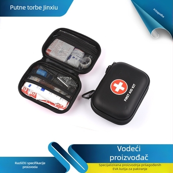 Prijenosni vanjski medicinski set za prvu pomoć i traume, plastični, model 2022, s logotipom