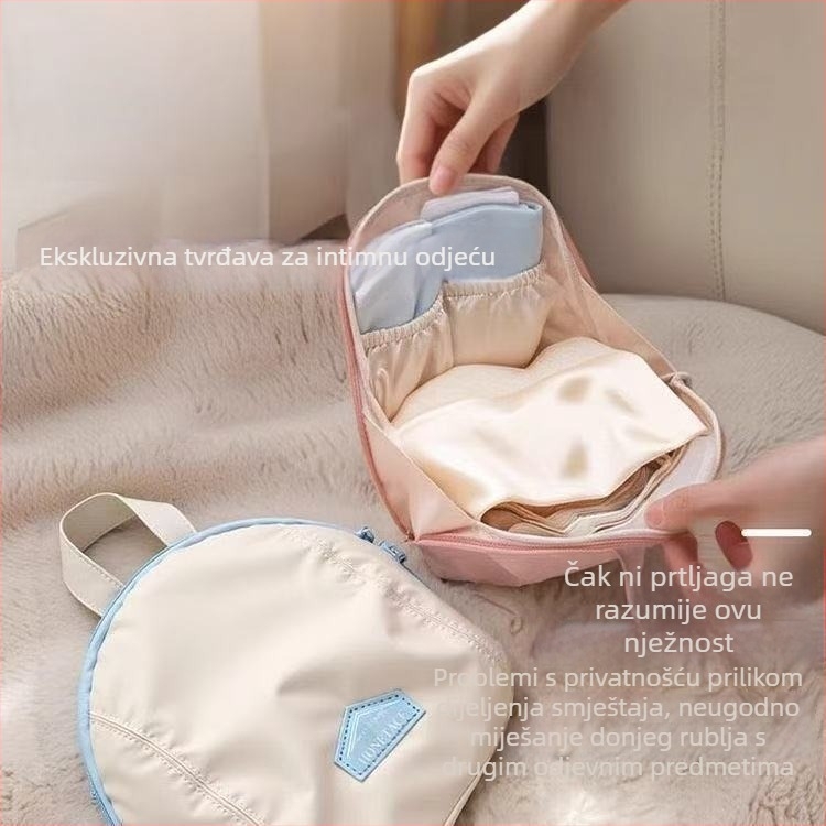Torba za pohranu donjeg rublja i čarapa, trostruki putni organizator, prenosni stil torbe, Peach Skin materijal, model snb-065